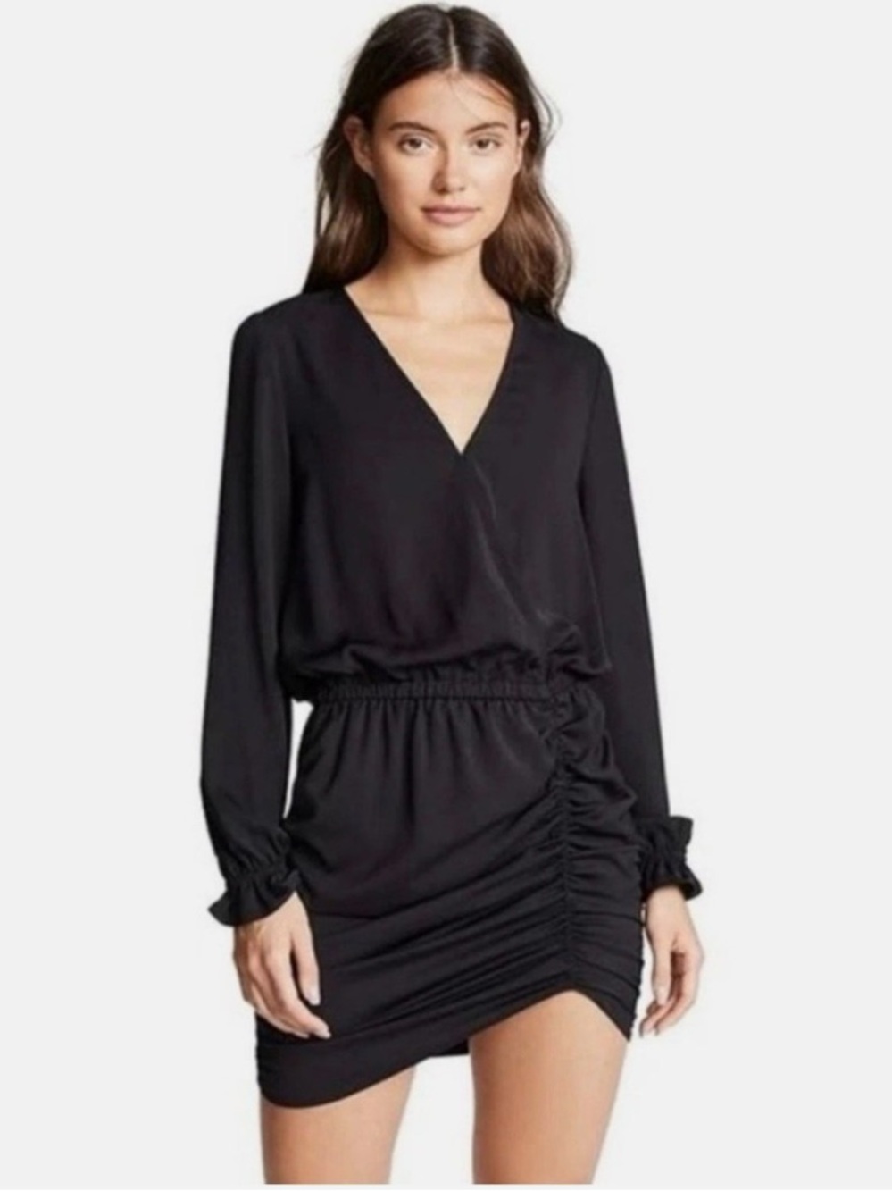 Ramy Brook Alec Black Long Sleeve Dress Size M